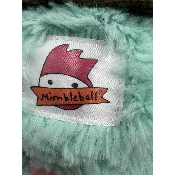 Mimbleball Round Plush 5 Inch Green Teal Stuffed Animal - Picture 3 of 6